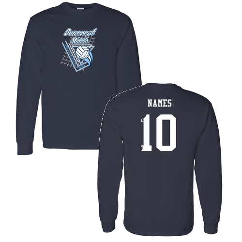 Gildan Heavy Cotton Longsleeve Basic T-Shirt -- Navy