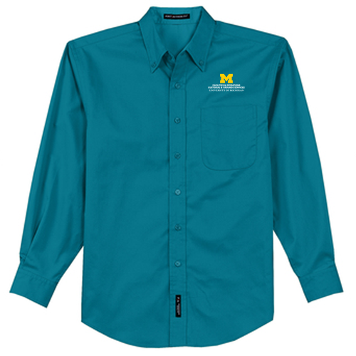 Port Authority Easy Care Long Sleeve Shirt -- Teal Green, $33