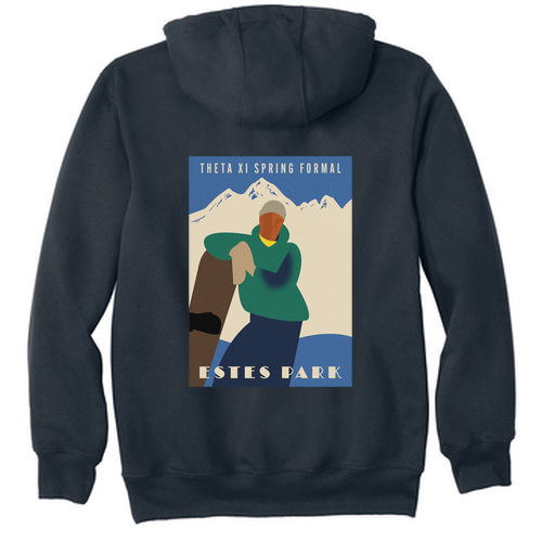 Carhartt Rain Defender Paxton Heavyweight Hooded Sweatshirt -- New Navy