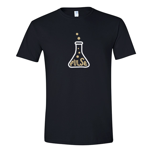 Gildan SoftStyle Pulse Flask Design T-Shirt -- Black