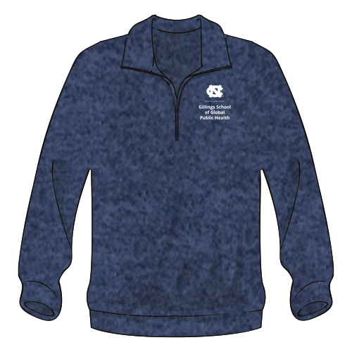 Charles River Womens Heathered Fleece Pullover -- Navy Heather