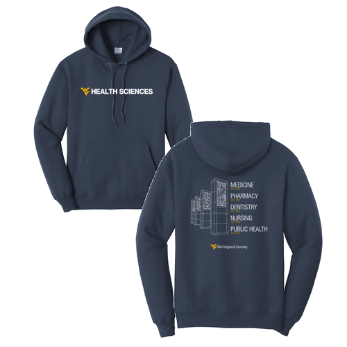 Port and Company Core Fleece Pullover Hooded Sweatshirt -- Navy