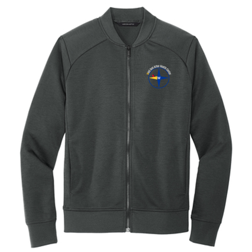 Mercer+Mettle Double-Knit Bomber -- Anchor Grey