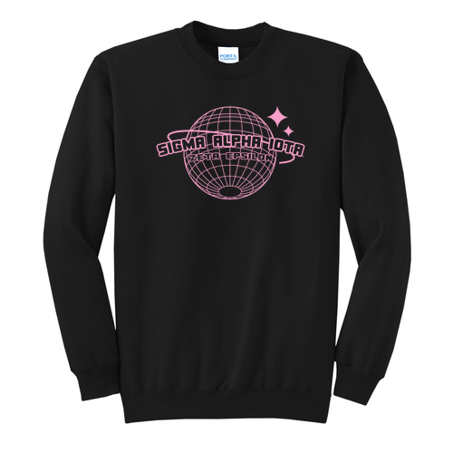 Port and Company Classic Crewneck Sweatshirt -- Jet Black