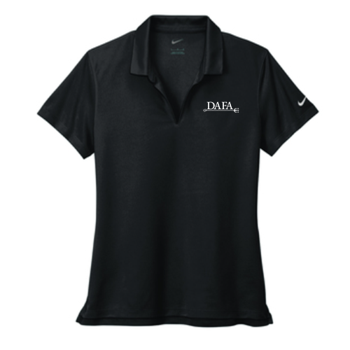 Nike Ladies Dri-Fit Micro Pique 2.0 Polo -- Black