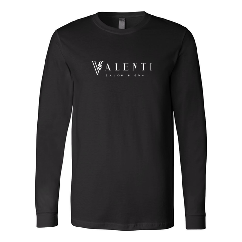 Valenti Bella Canvas Unisex Jersey Longsleeve Tee -- Black