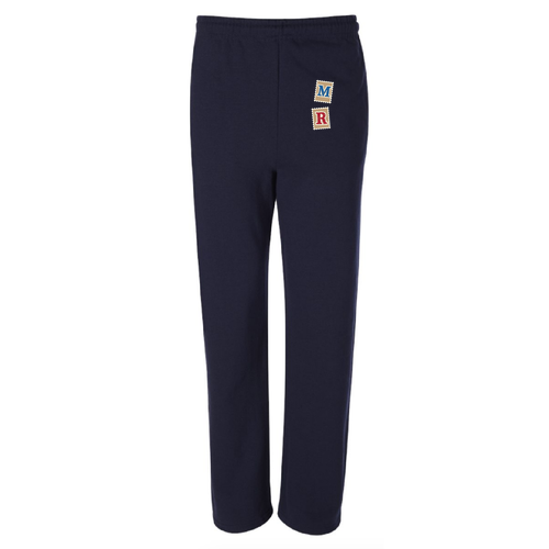 Jerzees Open Bottom Sweatpants w. Pockets -- J. Navy