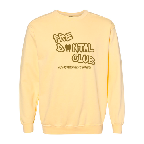 Comfort Colors Unisex Garment-Dyed Tooth Crewneck Sweatshirt -- Butter