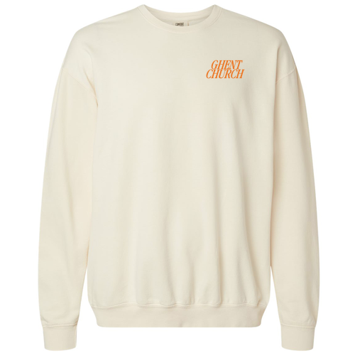Comfort Colors Lightweight Adult Ringspun Crewneck Sweatshirt -- Ivory