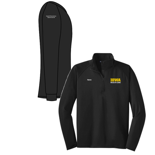 Sport Tek Sport Wick Stretch Half Zip Pullover -- Black
