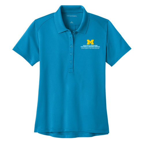 Ladies Port Authority Wearever Performance Pique Polo -- Parcel Blue, $28