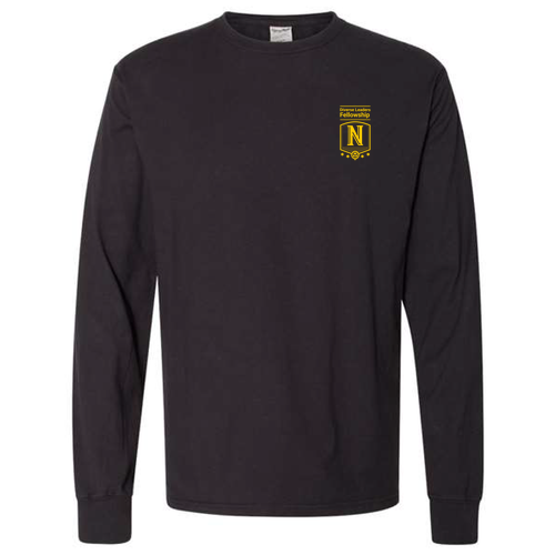 ComfortWash by Hanes Garment Dyed Long Sleeve T-Shirt -- Black