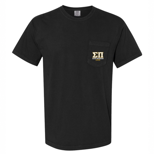 Comfort Colors Unisex Garment-Dyed Heavyweight Pocket T-Shirt -- Black