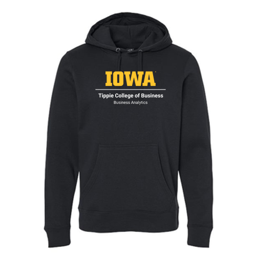J America Unisex BTB Fleece Hooded Sweatshirt -- Black