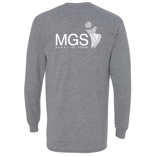 Gildan Heavy Cotton Longsleeve Basic T-Shirt -- Graphite Heather