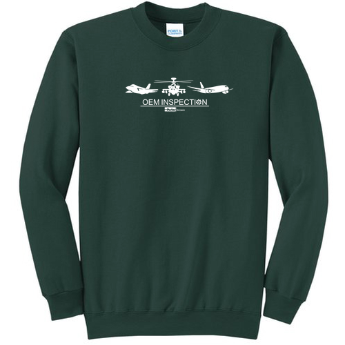 Port and Company Classic Crewneck Sweatshirt -- Dark Green