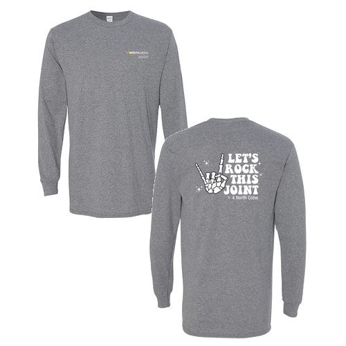 Gildan Heavy Cotton Longsleeve Basic T-Shirt -- Graphite Heather