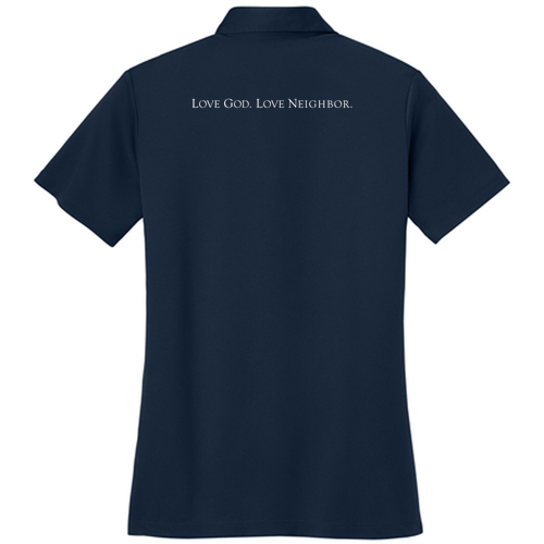 Port Authority Ladies Silk Touch Performance Polo -- Navy
