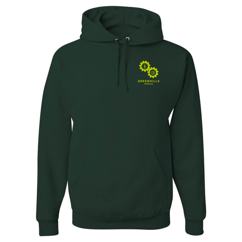 Jerzees 8 oz 50/50 Nublend Adult Hooded Sweatshirt -- Forest Green
