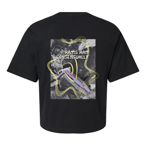 American Apparel Women's Fine Jersey Boxy Tee -- Black