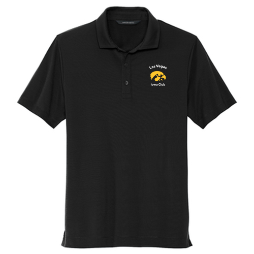 Embroidered Mercer+Mettle Stretch Jersey Polo -- Deep Black