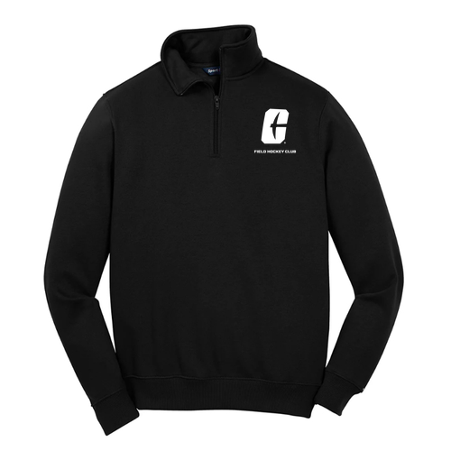 Sport Tek Quarter Zip Sweatshirt -- Black