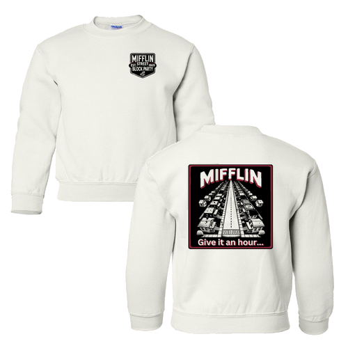 Gildan Heavy Blend Youth Crew Neck Sweatshirt -- White