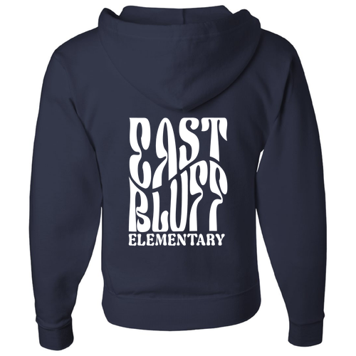 Jerzees Full Zip Hooded Sweatshirt -- J Navy