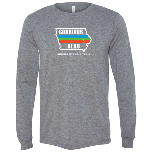 Bella+Canvas Unisex Triblend Long Sleeve Tee -- Grey TriBlend
