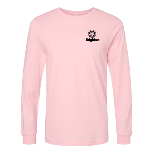 Brighton Logo 2 Black Ink -- Long Sleeve Pink