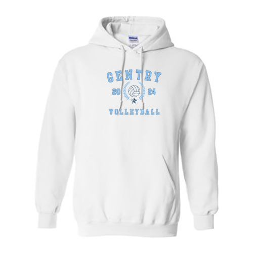 Gildan Heavy Blend Hooded Sweatshirt -- White