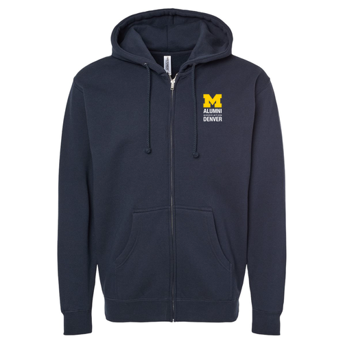 Independent Trading Co. Mens Heavyweight Zip Hood -- Navy