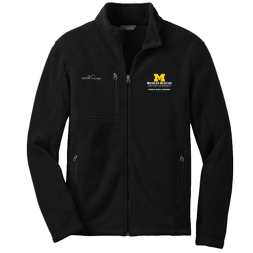 Mens/Unisex Eddie Bauer Full Zip Fleece Jacket -- Black
