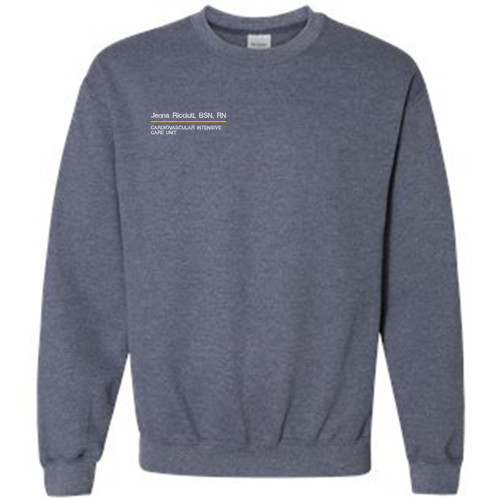 Gildan Heavy Blend Crew Neck Sweatshirt -- Heather Sport Dark Navy