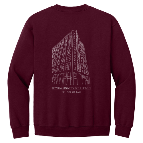 Corboy Law Center Crewneck Sweatshirt -- Maroon