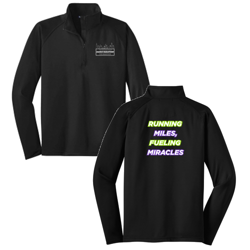 Runner Sport Tek Sport Wick Stretch Half Zip Pullover -- Black