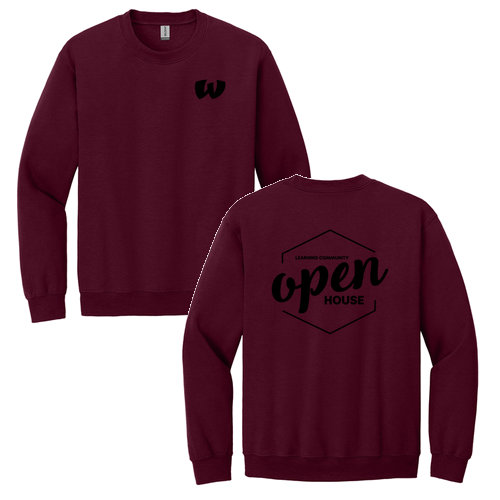 Gildan Heavy Blend Crew Neck Sweatshirt -- Maroon