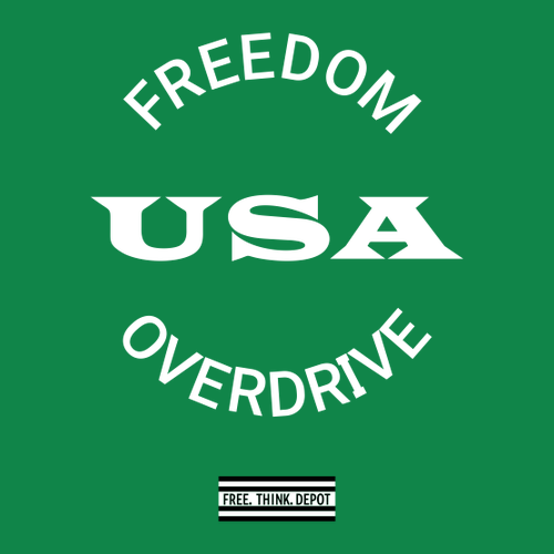 Freedom Overdrive T-Shirt -- Kelly Green