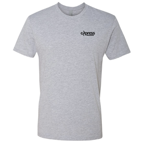 Cypress Mountain Logo 2 Black Ink -- Short Sleeve Heather Grey