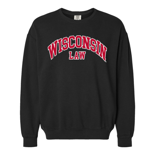 Comfort Colors Lightweight Adult Ringspun Crewneck Sweatshirt -- Black