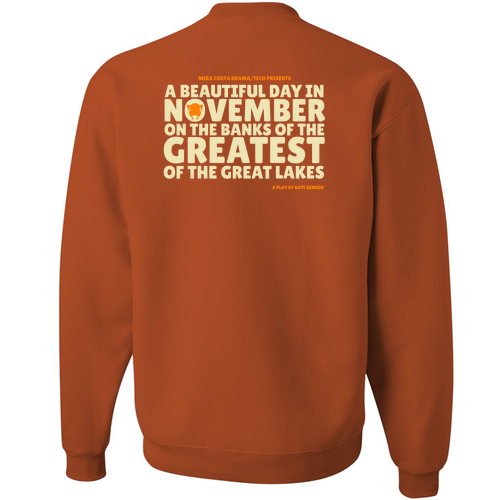 Jerzees 8 Oz., 50/50 Nublend Fleece Crew -- Texas Orange