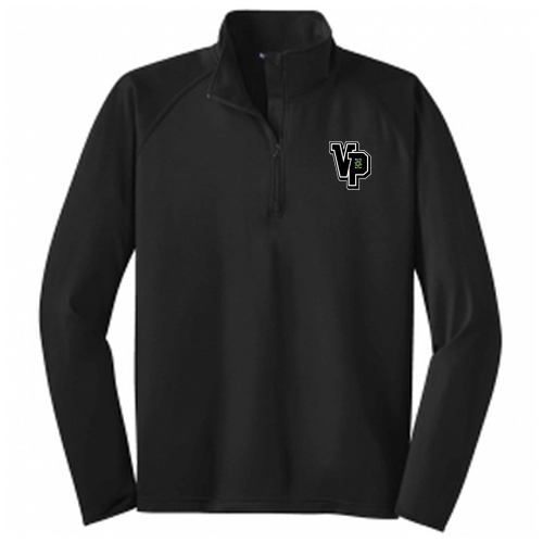 Sport Tek Sport Wick Stretch Half Zip Pullover -- Black