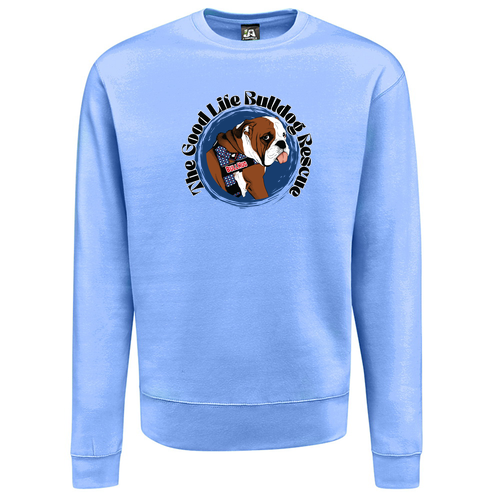 Good Life Gus Tee Crewneck Sweater -- Carolina Blue