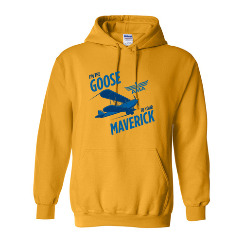 Gildan Heavy Blend Hooded Goose to Maverick Sweatshirt -- Gold