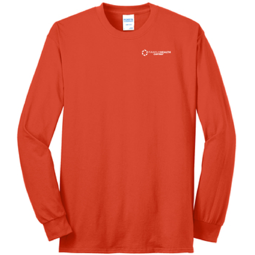 True Colors Long Sleeve 50/50 T Shirt -- Orange