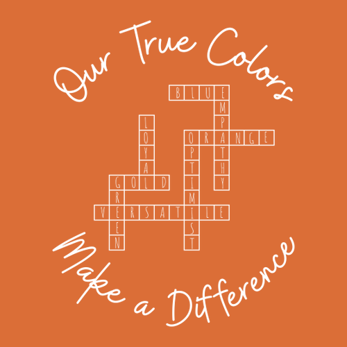 True Colors Port & Company 50/50 Blend T-Shirt -- Orange