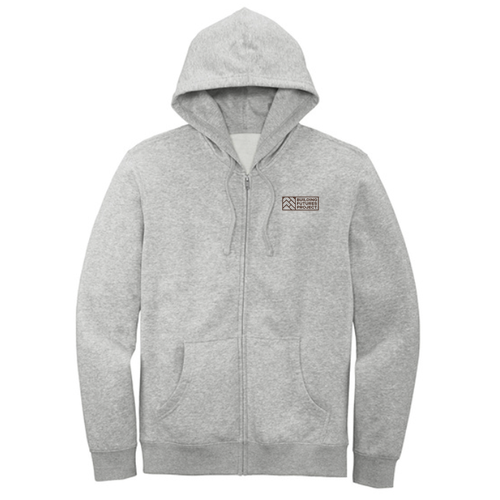 District V.I.T. Fleece Full-Zip Hoodie -- Light Heather Grey