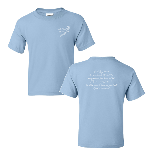 Youth Gildan Dry Blend 50/50 T-Shirt Light Blue
