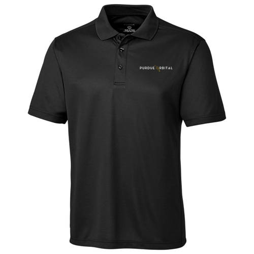 Cutter & Buck Men's Spin Pique Black Polo