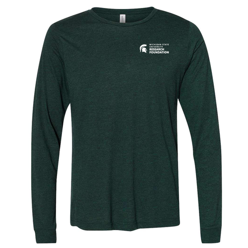 Bella+Canvas Unisex Triblend Long Sleeve Tee -- Emerald TriBlend